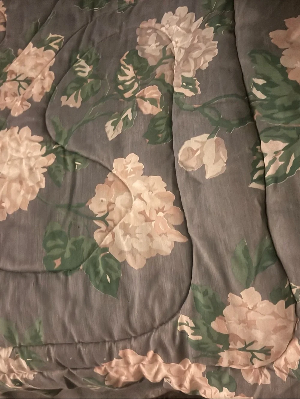vintage Dan River floral hydrangeas comforter queen